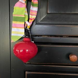 NWT CLAY CHICK CERAMICS Solid Ornament w/Ribbon